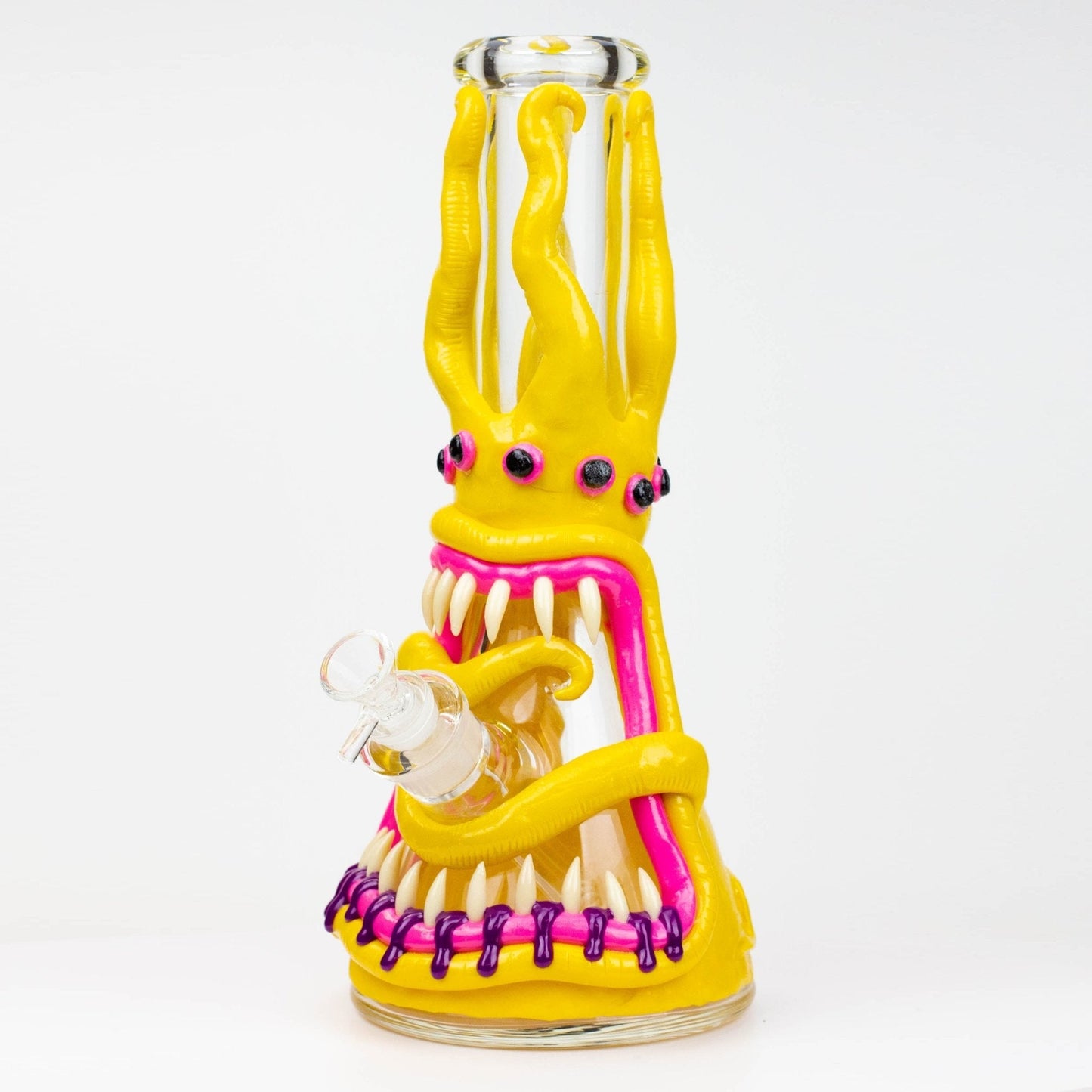 12.5" Resin 3D artwork 7mm glass beaker water bong [TS102] - TrippyQueenParadise