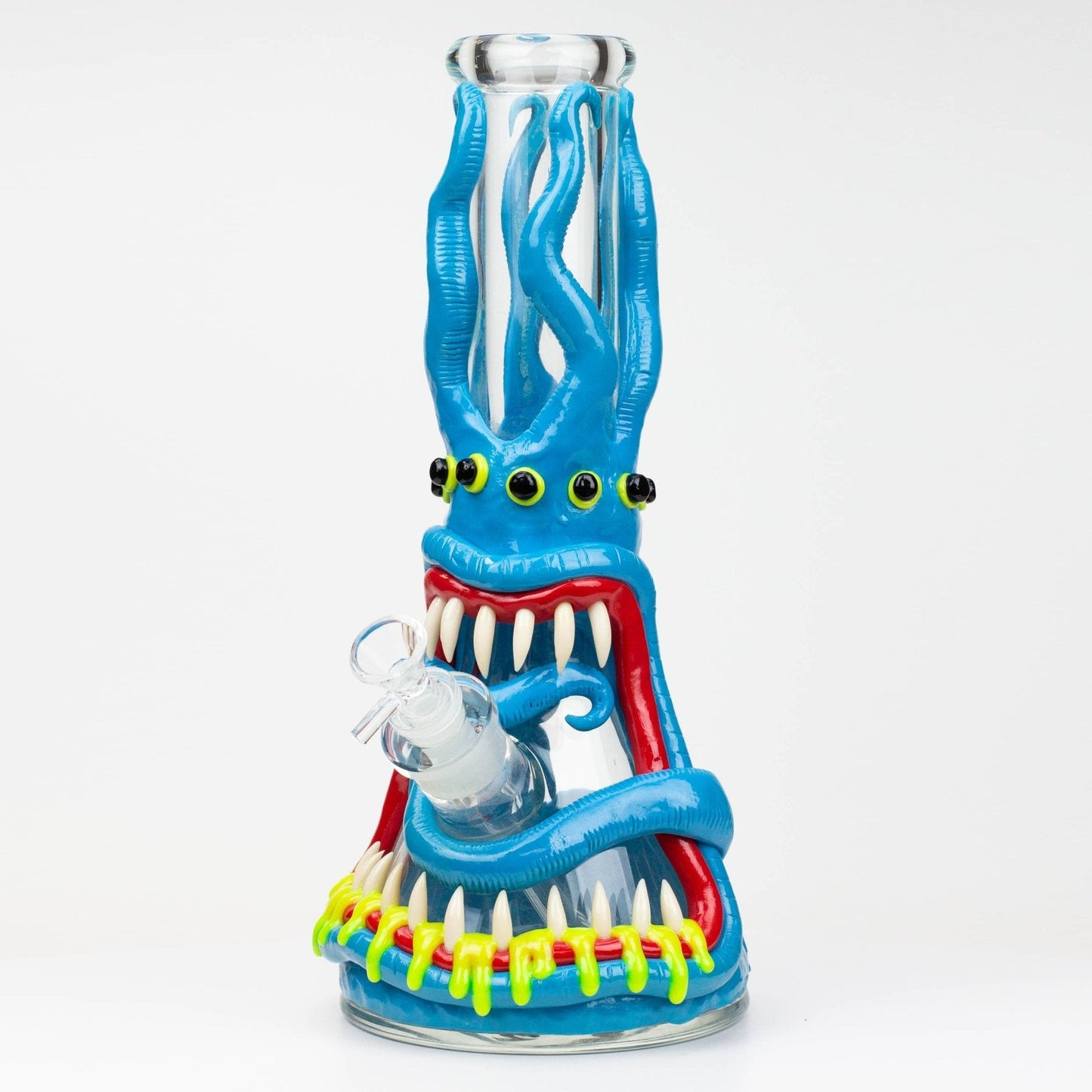 12.5" Resin 3D artwork 7mm glass beaker water bong [TS102] - TrippyQueenParadise