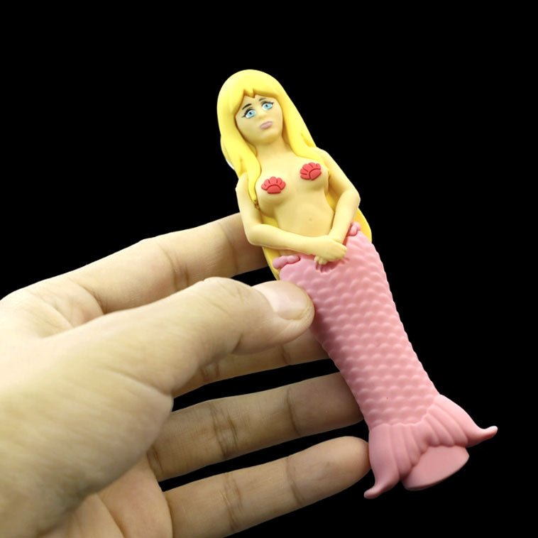 4.7" Mermaid hand pipe - Assorted [H365] - TrippyQueenParadise