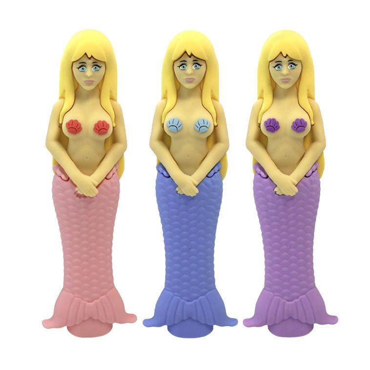 4.7" Mermaid hand pipe - Assorted [H365] - TrippyQueenParadise