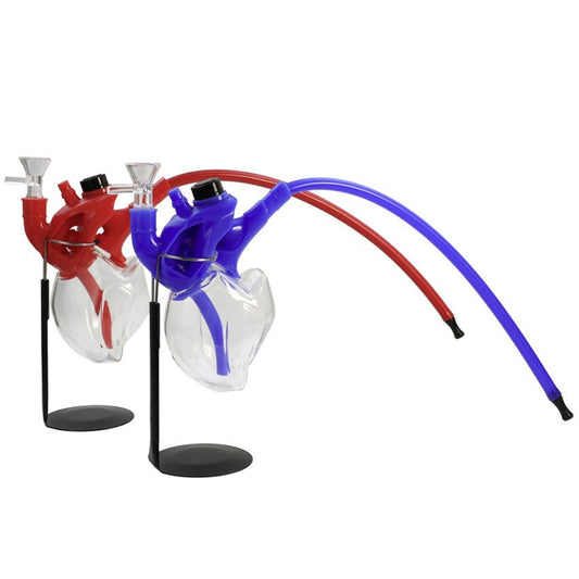 Heart Water Pipe Glass Pipe - Assorted [H260 - 1] - TrippyQueenParadise