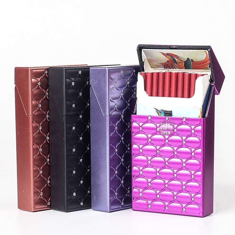 Long Slim Cigarette/Joint Case Box Cover Lady Thin Cigarette Case Box Hard Plastic Tobacco Box Storage Case Cigarette Box Case Holder - TrippyQueenParadise