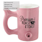 PINK ROAST & TOAST PIPE MUG WITH BLACK PRINT - TrippyQueenParadise