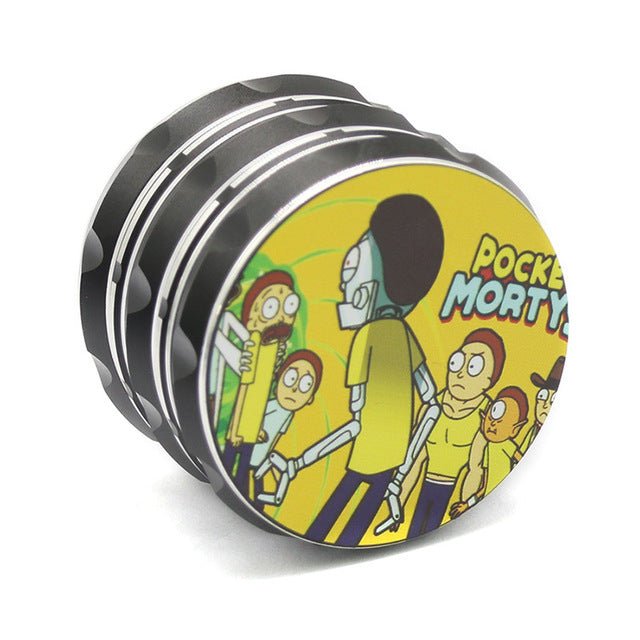 Rick and Morty Weed Grinder Big 63mm Metal Grinder Weed Accessories - TrippyQueenParadise